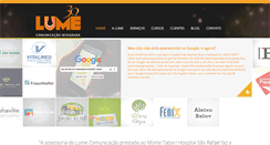 Desktop Screenshot of lumecomunicacao.com.br